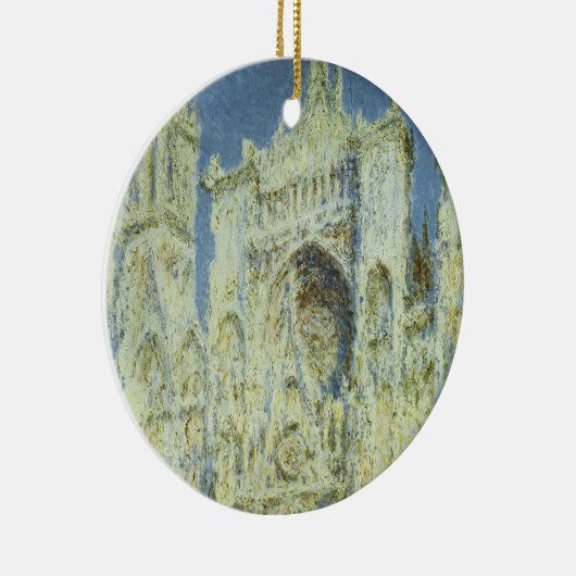 ルーアン大聖堂ウェストファサード日差しクロードモネ セラミックオーナメント (右)