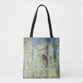 ルーアン大聖堂ウェストファサード日差しクロードモネ トートバッグ (正面)