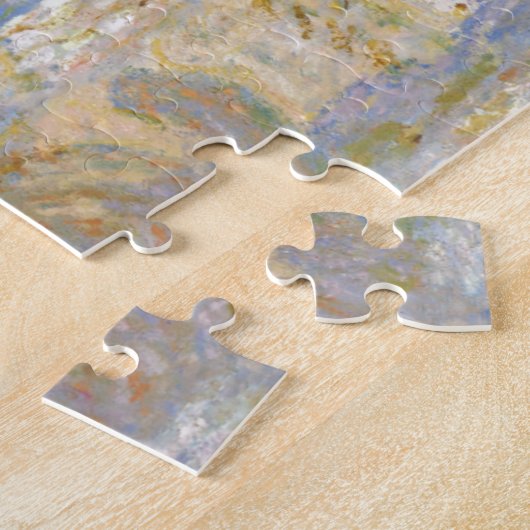 ルーアン大聖堂ウェストファサード日差しバイモネ ジグソーパズル (側面)