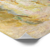 ルーアン大聖堂ウェストファサード日差しバイモネ ポスター (角)