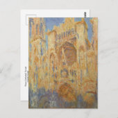 ルーアン大聖堂、サンセットバイクロードモネ葉書 ポストカード (正面/裏面)