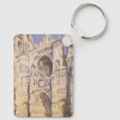 ルーアン大聖堂、調和ブルー金ゴールドバイクロードモネ キーホルダー (裏面)