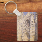 ルーアン大聖堂、調和ブルー金ゴールドバイクロードモネ キーホルダー (正面)