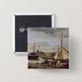 ルーアン1834年の商人のクウェイ 缶バッジ (正面&裏面)