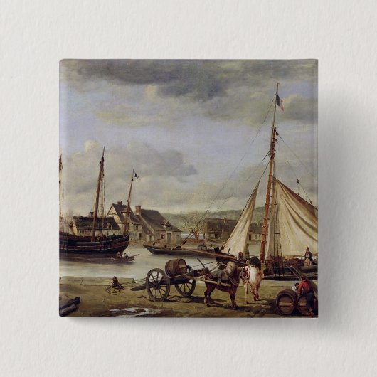 ルーアン1834年の商人のクウェイ 缶バッジ (正面)