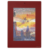 ルーアン、フランス-パイロットおよび飛行機 クリップボード (裏面)