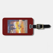 ルーアン、フランス-パイロットおよび飛行機 ラゲッジタグ (正面横)