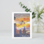 ルーアン,フランス – パイロットと飛行機 ポストカード (スタンド正面)