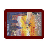 ルーアン,フランス – パイロットと飛行機 マグネット (横)