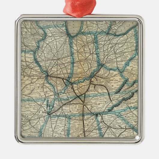 ルーイスビルおよびナッシュビルの鉄道2 メタルオーナメント (正面)