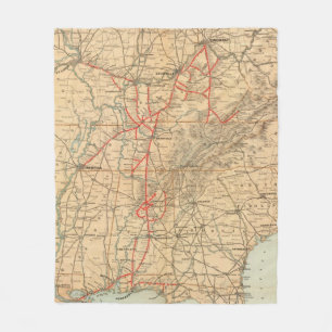 ルーイスビルおよびナッシュビルの鉄道 フリースブランケット