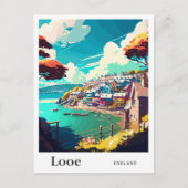 ルーイングランドアートヴィンテージトラベルイラストレーション ポストカード (正面)