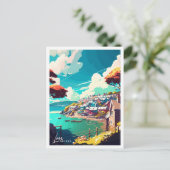 ルーイングランドヴィンテージ旅行イラストレーション ポストカード (スタンド正面)