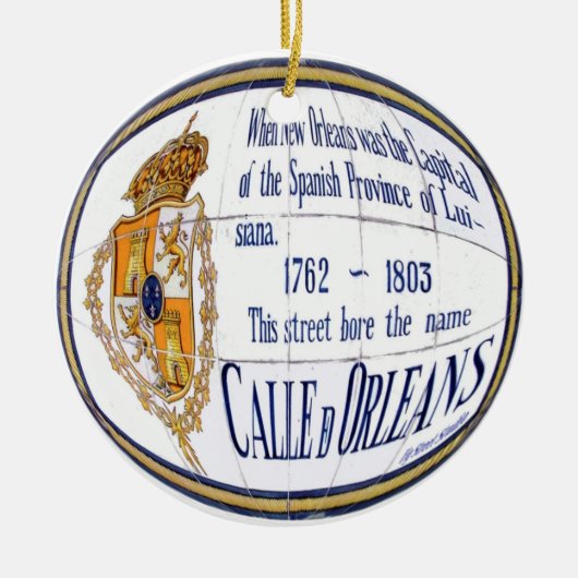 ルーオーリンズタイルムラル セラミックオーナメント (正面)