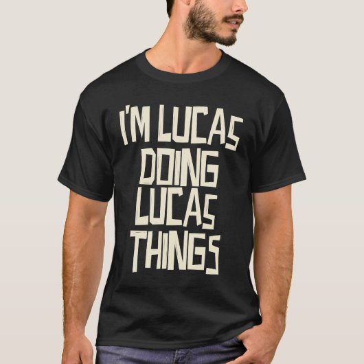 ルーカスがルーカスのことをしているよ Tシャツ (正面)