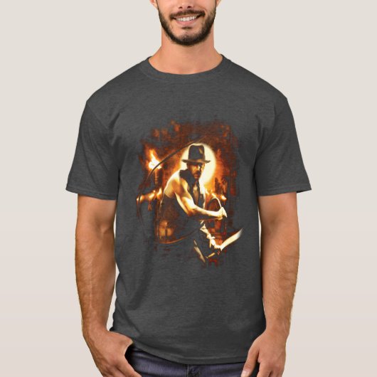 ルーカスフィルム・インディ・ジョーンズと運命の神殿 ウィットヴィン Tシャツ (正面)