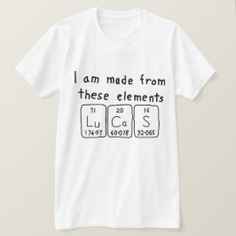 ルーカス期表名のシャツ Tシャツ