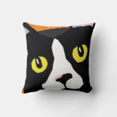 ルーカス猫の破裂音の芸術スタイルのクッション クッション (裏面)
