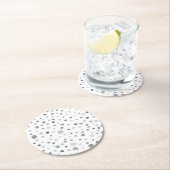 ルーカス紙吹雪ウォーターカラードット紙コースター ラウンドペーパーコースター (インサイチュ)