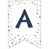 ルーカス紙吹雪水彩網点群旗 バンティングフラッグ (第3の旗)