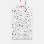 ルーカス紙吹雪水色ドットギフトラベル ギフトタグ (裏面)