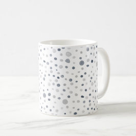 ルーカス紙吹雪水色ドットクラシックマグ コーヒーマグカップ
