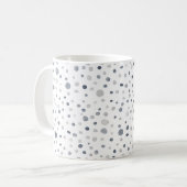 ルーカス紙吹雪水色ドットクラシックマグ コーヒーマグカップ (正面左)