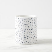 ルーカス紙吹雪水色ドットクラシックマグ コーヒーマグカップ (中央)