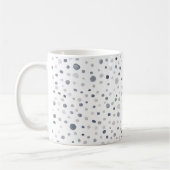 ルーカス紙吹雪水色ドットクラシックマグ コーヒーマグカップ (左)