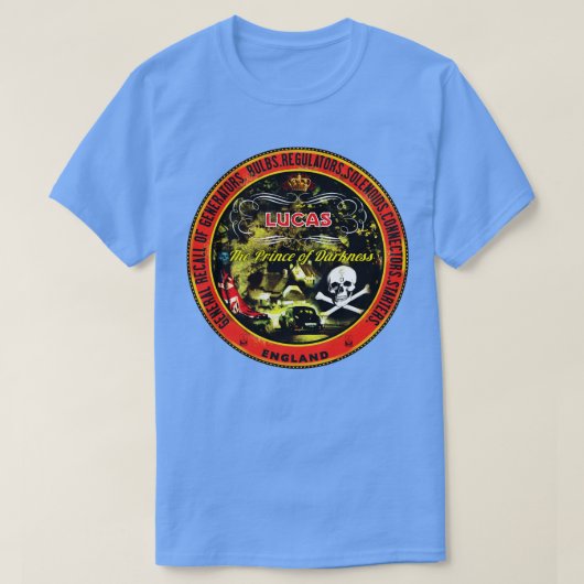 ルーカス電子イングランド Tシャツ (デザイン正面)