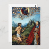 ルーカス・クラナック・ザ・エルダー・キリストとヴァージン ポストカード (正面/裏面)