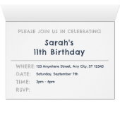 ルーカス コンフェッティ ウォーターカラー ドット 誕生日招待状 (内部横(下))