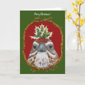 ルーカス ソングスパロー クリスマス カード (黄色い花)