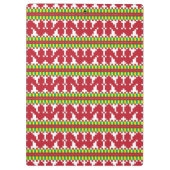 ルーカバ赤と白フォークアート幾何学パターンI クリップボード (裏面)