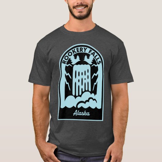 ルーカリー・フォールズ アラスカ Tシャツ (正面)