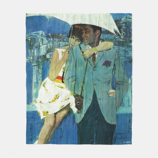 ルーカ来スに恋しく思愛する フリースブランケット (正面)