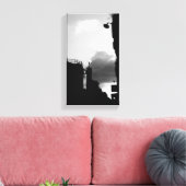 ルーガッサンディパリ白黒写真キャンバス キャンバスプリント (インサイチュ (リビング))