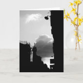 ルーガッセンディパリ白黒フォトグリーティングカード カード (黄色い花)