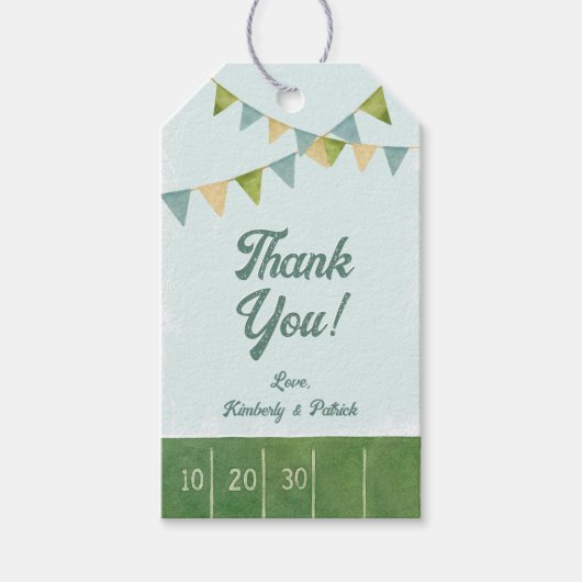 ルーキーの年のフットボール ギフトタグ (正面)