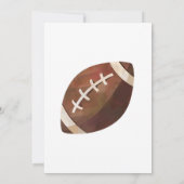 ルーキーの年の最初の誕生日男子サッカーボール 招待状 (裏面)