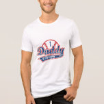ルーキーの野球のパパ1歳のパーティー トライブレンドＴシャツ<br><div class="desc">かわいい動揺して野球をテーマにした「ルーキーのパパ」少年の最初の誕生日パーティーデザイン。</div>