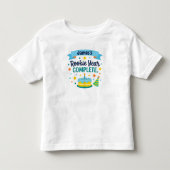 ルーキーの1年が完了 初めての誕生日 トドラーTシャツ (正面)