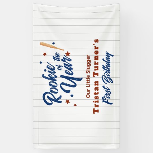 ルーキーの1歳誕生日 横断幕 (縦)