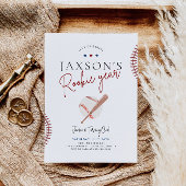 ルーキーイヤー初誕生日招待状野球 招待状