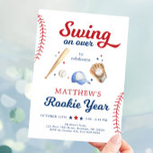 ルーキーイヤー野球初誕生日 招待状