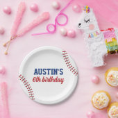 ルーキーイヤー野球誕生日 ペーパープレート (パーティー)