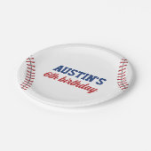 ルーキーイヤー野球誕生日 ペーパープレート (アングル)