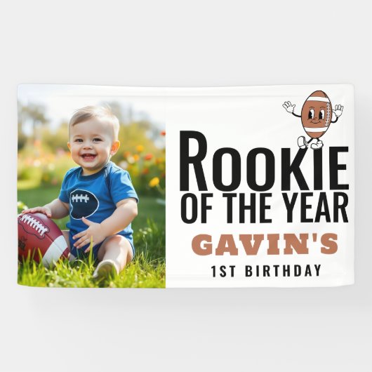 ルーキーオブザイヤーのサッカービニル誕生日 横断幕 (横)