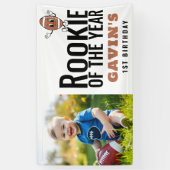 ルーキーオブザイヤーのサッカービニル誕生日 横断幕 (縦)