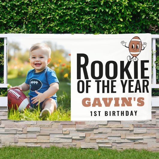 ルーキーオブザイヤーのサッカービニル誕生日 横断幕